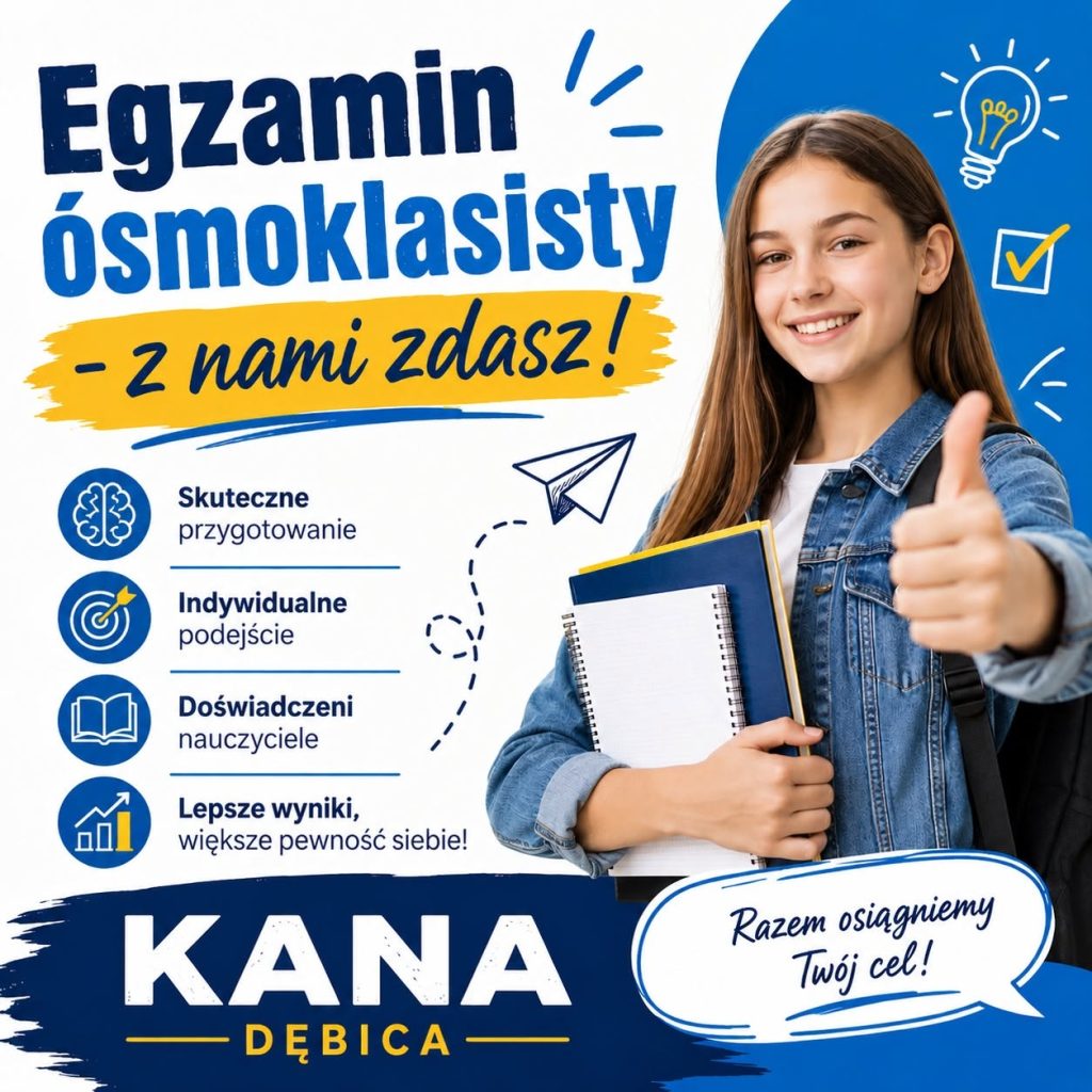 Zajęcia przygotowujące do egzaminu ósmoklasisty.